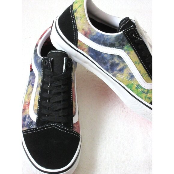 COPY - Vans Men's Skate Old Skool Tie Dye Terry Black Multi Canvas Suede Shoes … - Picture 4 of 5